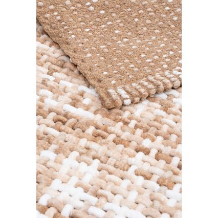 Tapete de banho BELWEDER 60x100 cm bege/branco