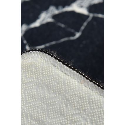 Tapete de banheiro MARBLE 40x60 cm preto