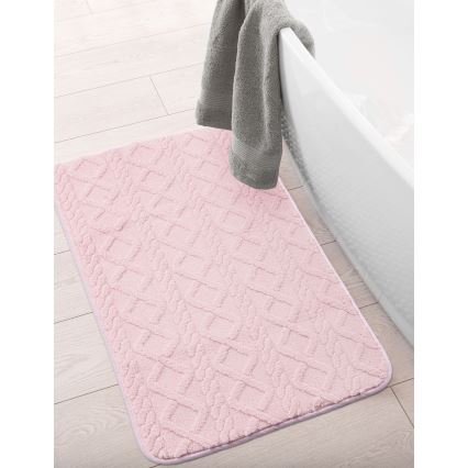 Tapete de banho NEW STYLE 3D 60x90 cm rosa