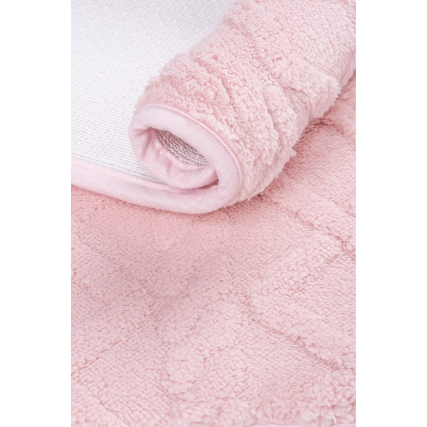Tapete de banho NEW STYLE 3D 60x90 cm rosa