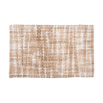 Tapete de casa de banho BELWEDER 60x100 cm bege/branco