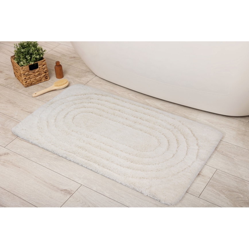 Tapete de casa de banho CARMEN 50x80 cm creme