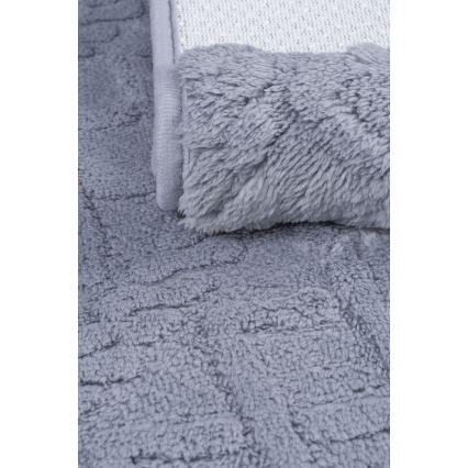 Tapete de casa de banho NEW STYLE 3D 60x90 cm cinzento claro