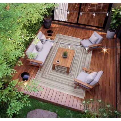Tapete de exterior ORIA 120 x 170 cm, cinzento