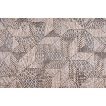 Tapete de exterior ORIA 120x170 cm cinzento/bege