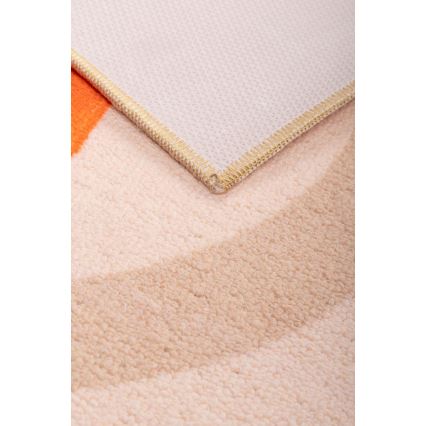 Tapete infantil antiderrapante ARES STREETS 80x150 cm bege/safari