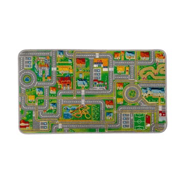Tapete infantil PLAYTOWN 200x280 cm multicolorido/cidade