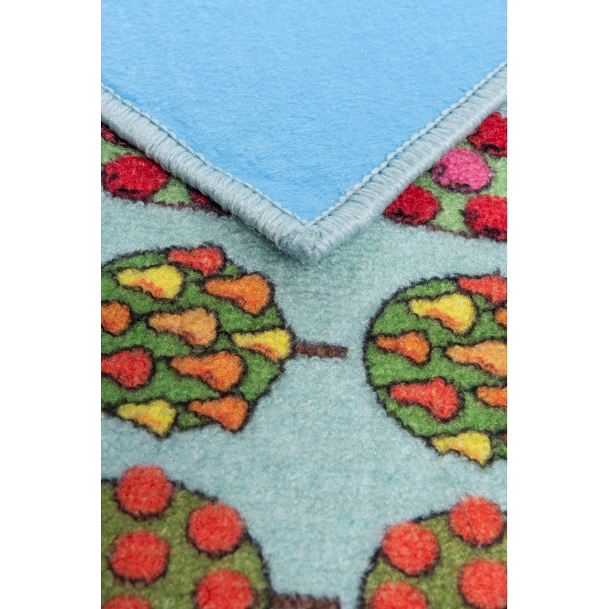 Tapete infantil STELLA STREETS 100x150 cm turquesa/cidade