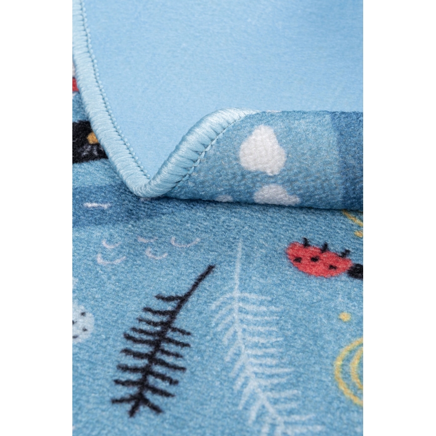 Tapete infantil STELLA STREETS 120 cm azul/cidade
