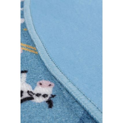 Tapete infantil STELLA STREETS 120 cm azul/cidade