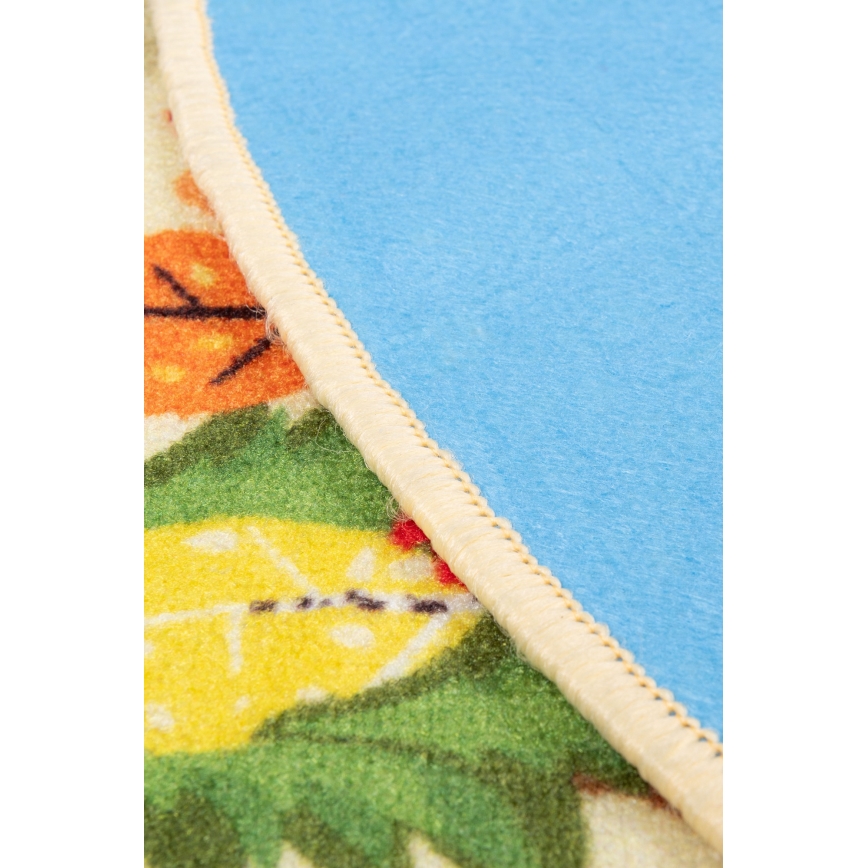 Tapete infantil STELLA STREETS 120 cm bege/cidade