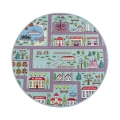 Tapete infantil STELLA STREETS 120 cm turquesa/cidade