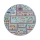 Tapete infantil STELLA STREETS 120 cm turquesa/cidade