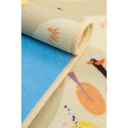 Tapete infantil STELLA STREETS 120x170 cm bege/cidade