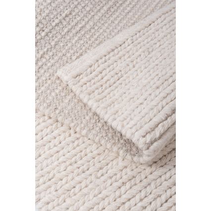 Tapete natural FIR WOOL 120x170 cm 2600 g/m2 creme