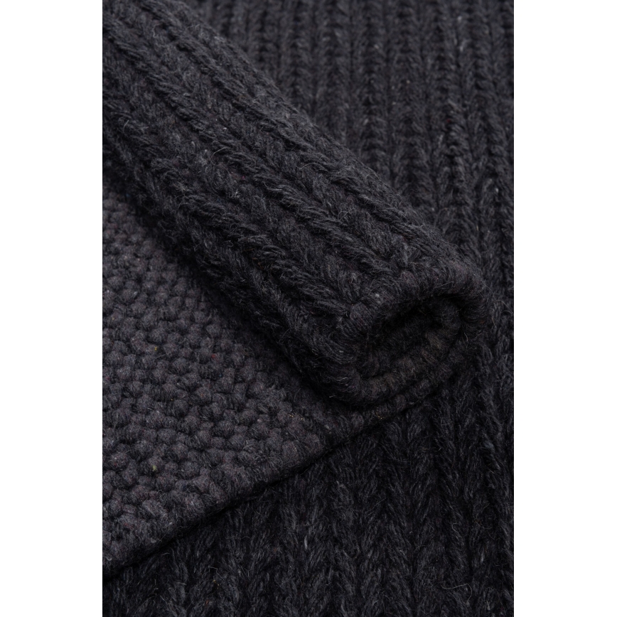 Tapete natural FIR WOOL 160x230 cm 2600 g/m2 antracite