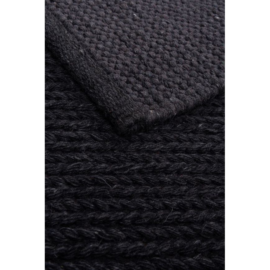 Tapete natural FIR WOOL 160x230 cm 2600 g/m2 antracite