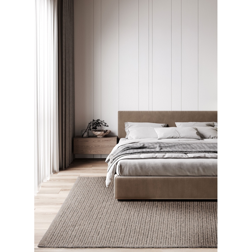 Tapete natural FIR WOOL 160x230 cm 2600 g/m2 bege