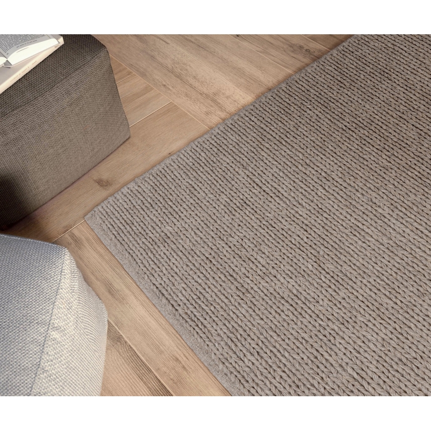 Tapete natural FIR WOOL 160x230 cm 2600 g/m2 bege