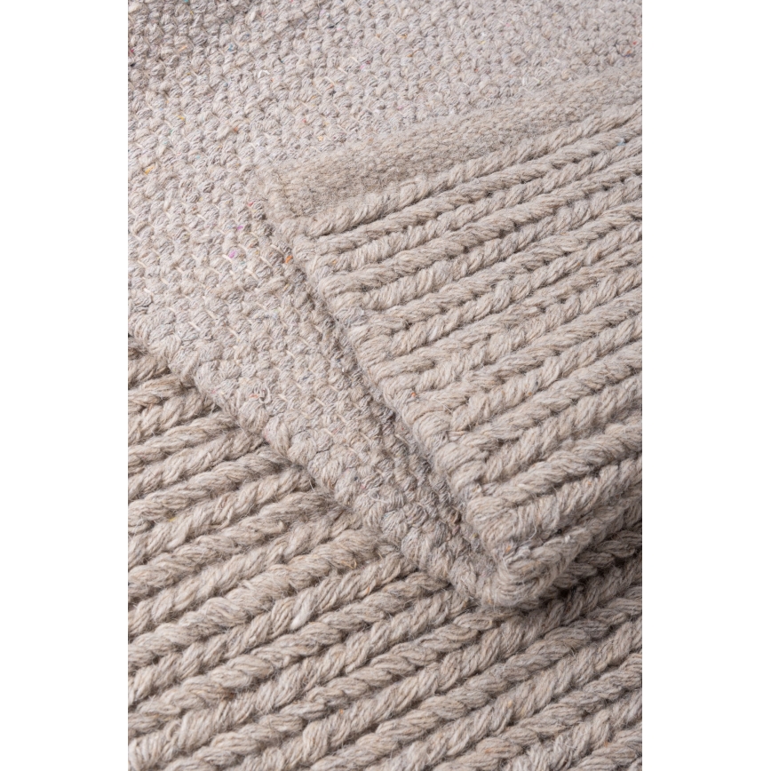 Tapete natural FIR WOOL 160x230 cm 2600 g/m2 bege