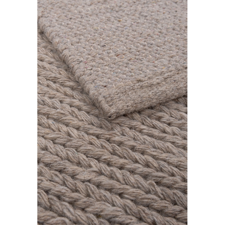 Tapete natural FIR WOOL 160x230 cm 2600 g/m2 bege