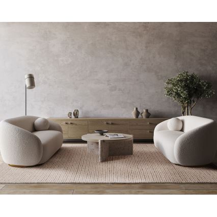 Tapete natural FIR WOOL 160x230 cm 2600 g/m2 creme
