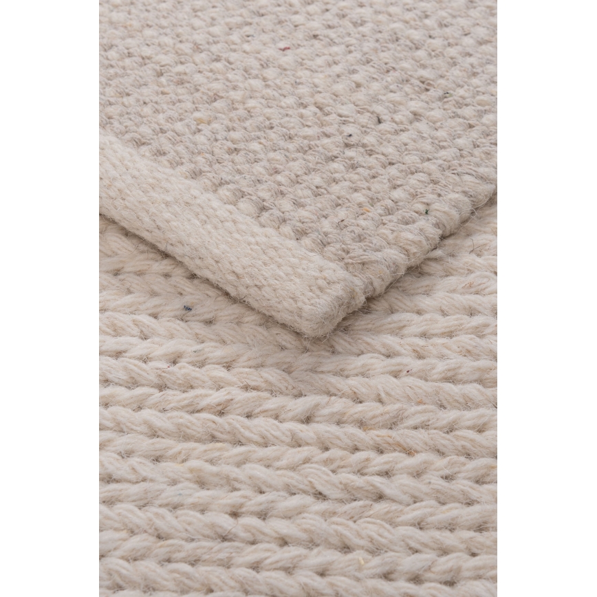 Tapete natural FIR WOOL 160x230 cm 2600 g/m2 creme