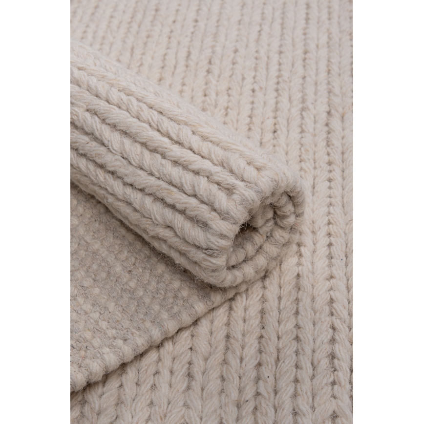 Tapete natural FIR WOOL 70x140 cm 2600 g/m2 creme