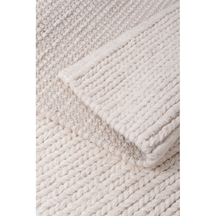 Tapete natural FIR WOOL 70x140 cm 2600 g/m2 creme