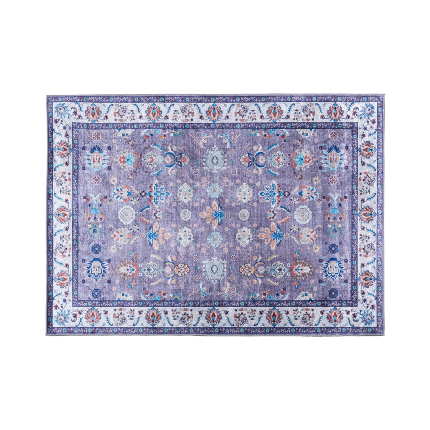 Tapete oriental antiderrapante PRINT SHINE 120x170 cm azul