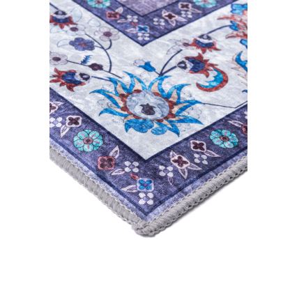 Tapete oriental antiderrapante PRINT SHINE 120x170 cm azul
