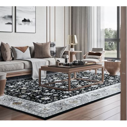 Tapete oriental GRECE 120x170 cm 2150 g/m2 preto/cinza/branco