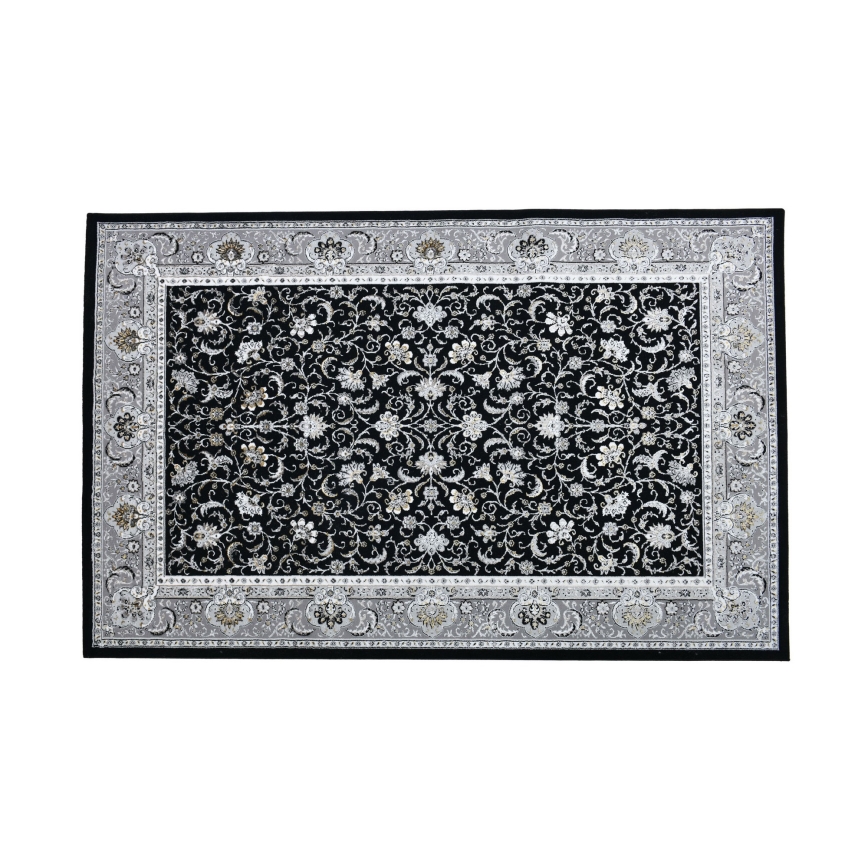 Tapete oriental GRECE 120x170 cm 2150 g/m2 preto/cinza/branco