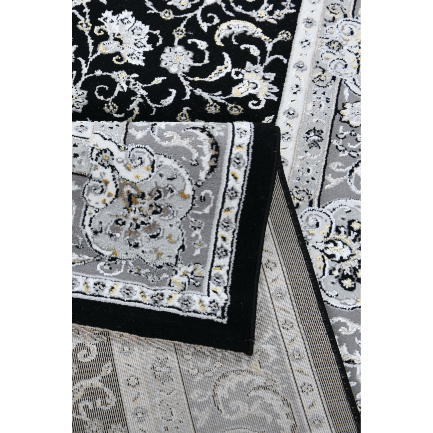 Tapete oriental GRECE 120x170 cm 2150 g/m2 preto/cinza/branco