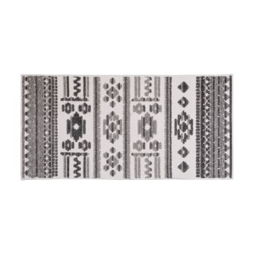 Tapete oriental NEPAL 120 x 180 cm cinzento/branco