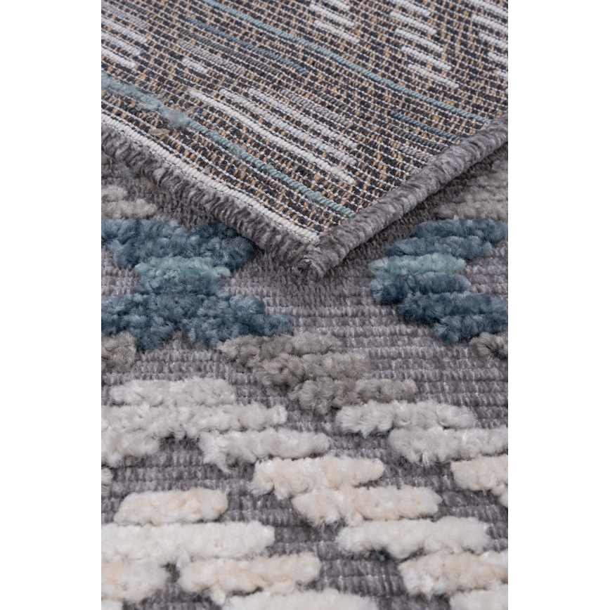 Tapete oriental NEPAL 160x230 cm azul/cinzento/creme