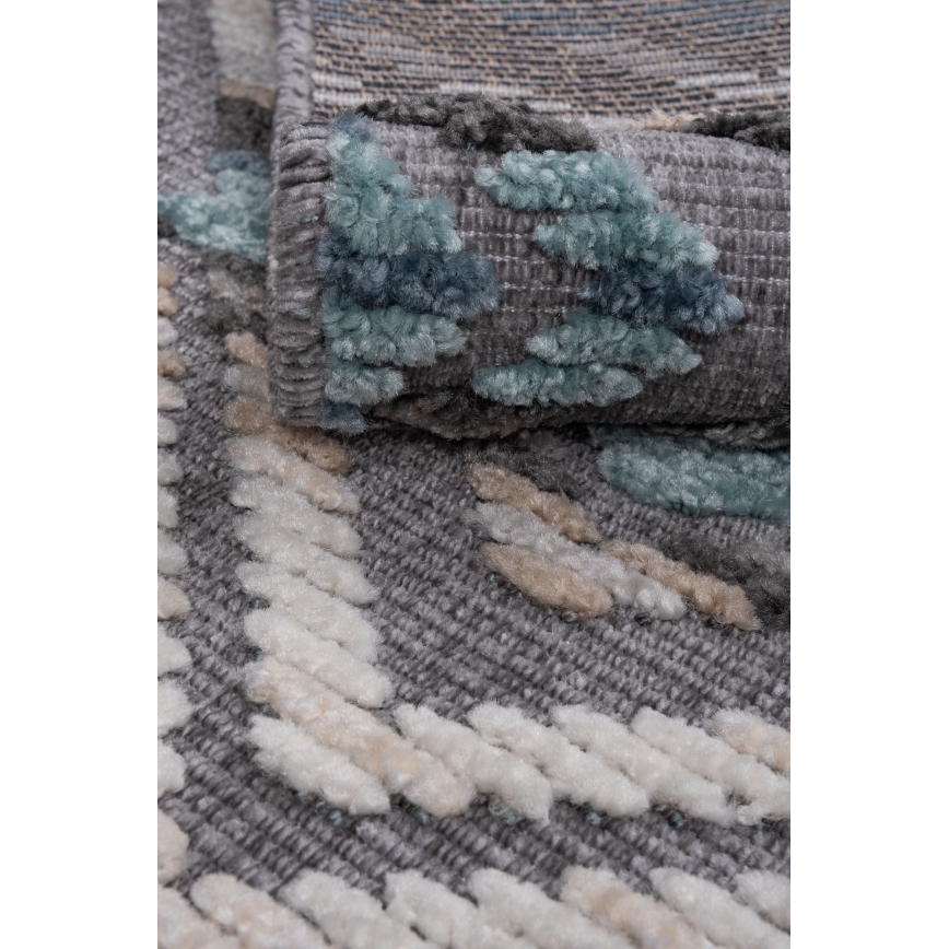 Tapete oriental NEPAL 200x280 cm azul/cinza/creme