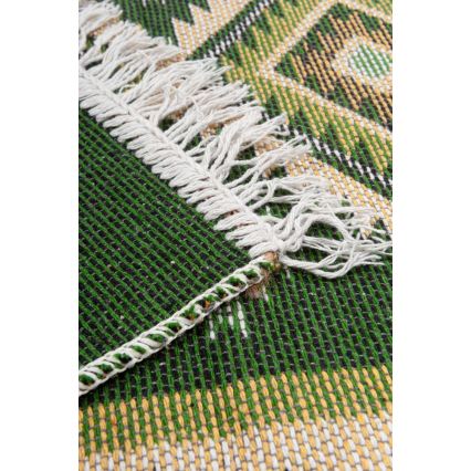 Tapete oriental reversível KILIM 80 x 150 cm verde/bege