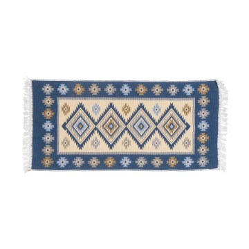 Tapete oriental reversível KILIM 80x150 cm azul/bege
