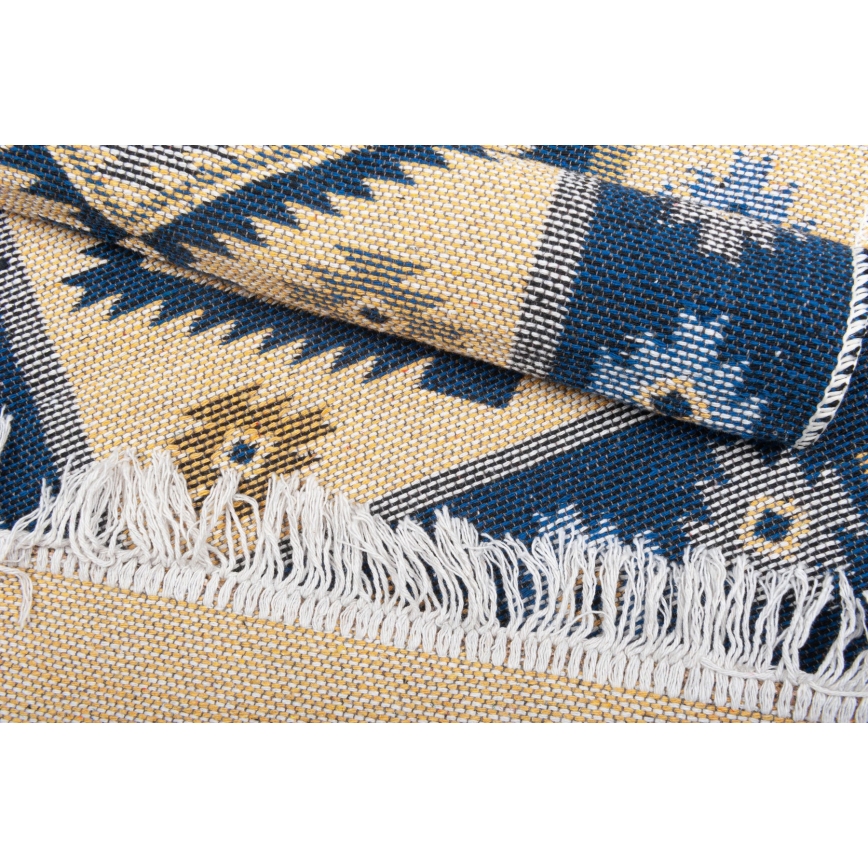 Tapete oriental reversível KILIM 80x150 cm azul/bege