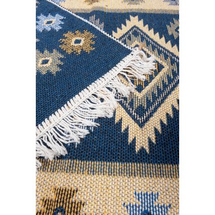 Tapete oriental reversível KILIM 80x150 cm azul/bege