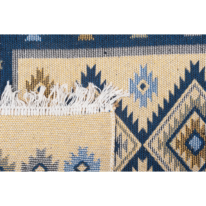 Tapete oriental reversível KILIM 80x150 cm azul/bege