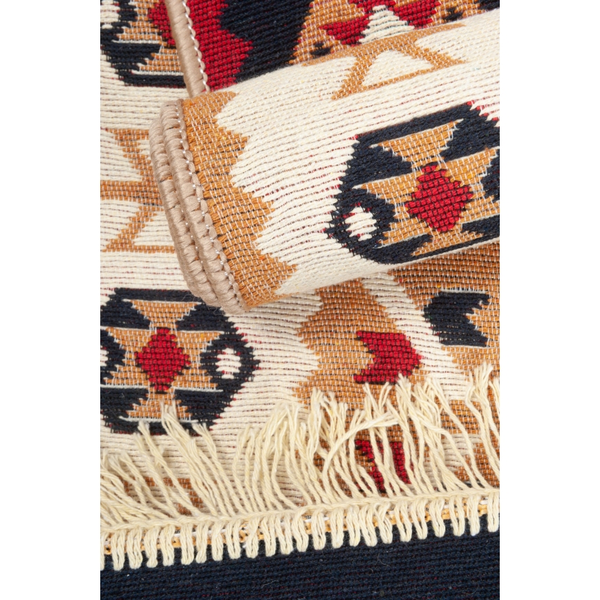 Tapete oriental reversível KILIM GOLD 60x120 cm multicolorido