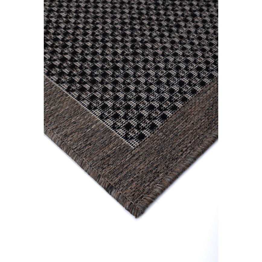 Tapete para exterior EXPRESS NEW OUTDOOR 160x220 cm antracite/castanho