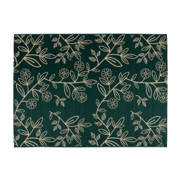 Tapete para exterior JUNGLE 80x160 cm verde/padrão de folhas