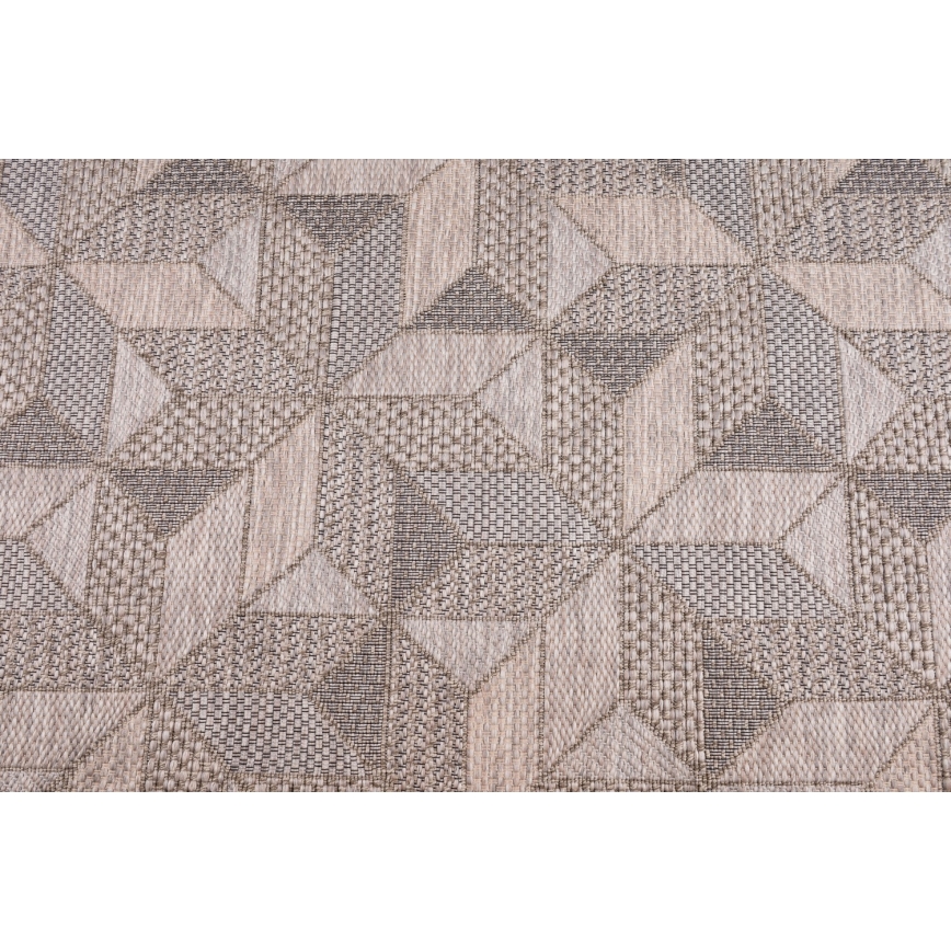 Tapete para exterior ORIA 160x220 cm cinzento/bege
