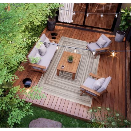 Tapete para exterior ORIA 200x280 cm cinzento
