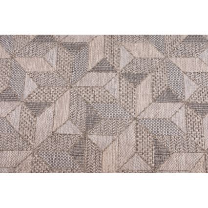 Tapete para exterior ORIA 70 x 140 cm, cinzento/bege