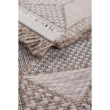 Tapete para exterior ORIA 70 x 140 cm, cinzento/bege