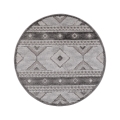 Tapete para exterior redondo CHIARA 120 cm cinzento